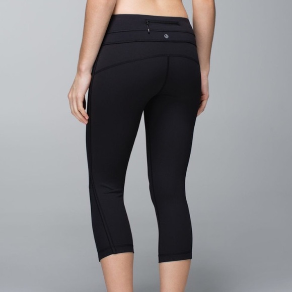 lululemon athletica Pants - Lululemon Up the Pace size 4 crop leggings black